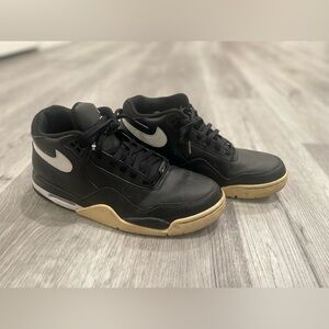 Nike Black and Tan High-Top Sneakers